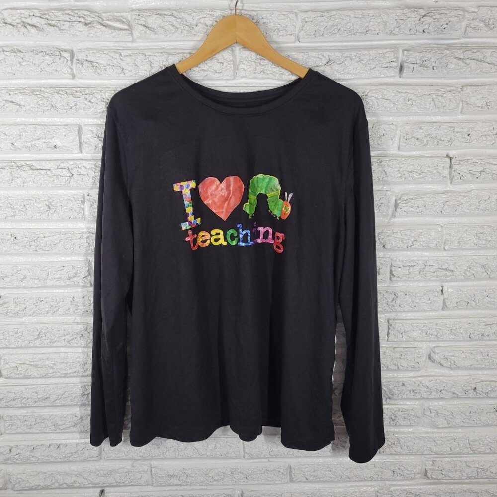 Athletic Works XXXL 22 Plus Black Teaching Top Crew Neck Stretch Active NOV87E